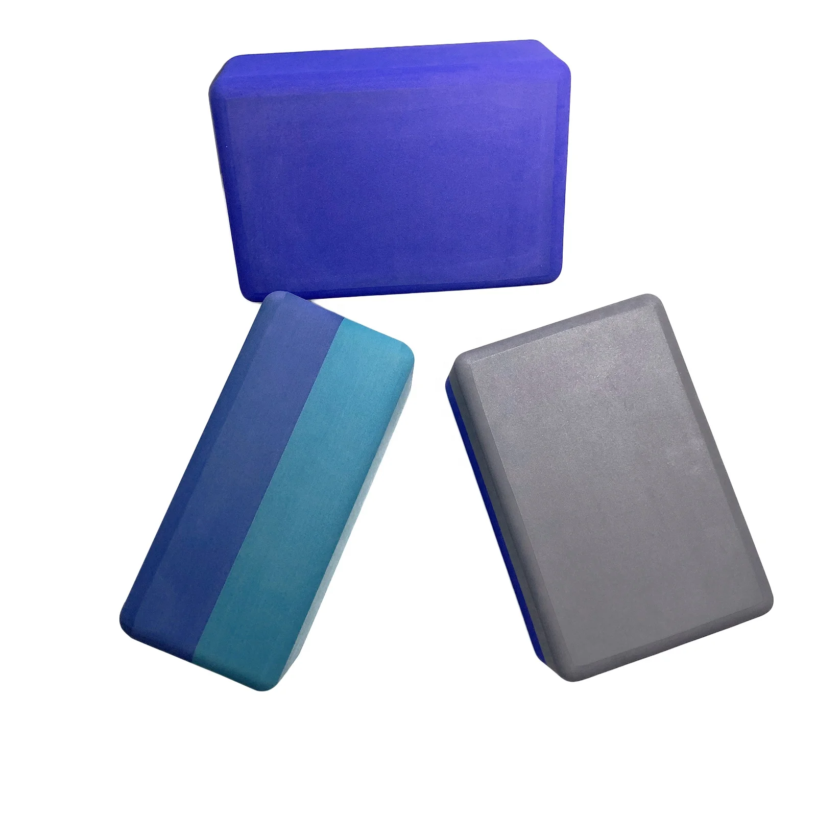 HUNLON Recycled closed cell high-density foam Non-slip Surface & Solid yoga block,  rubber heavy foam strong yoga block