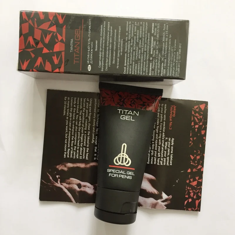 Original Russia white mouth Titan Gel  massage cream man Private parts massage oil care cream