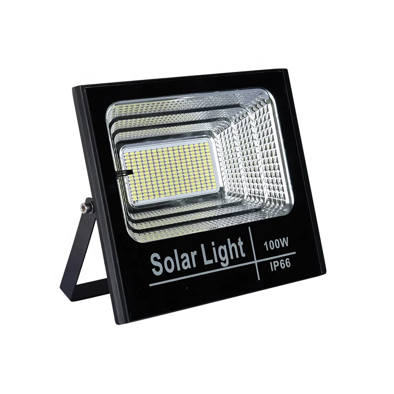 Waterproof Ip67 Remote Control ABS 25w 40w 60w 100w 200w LED Solar Flood Light