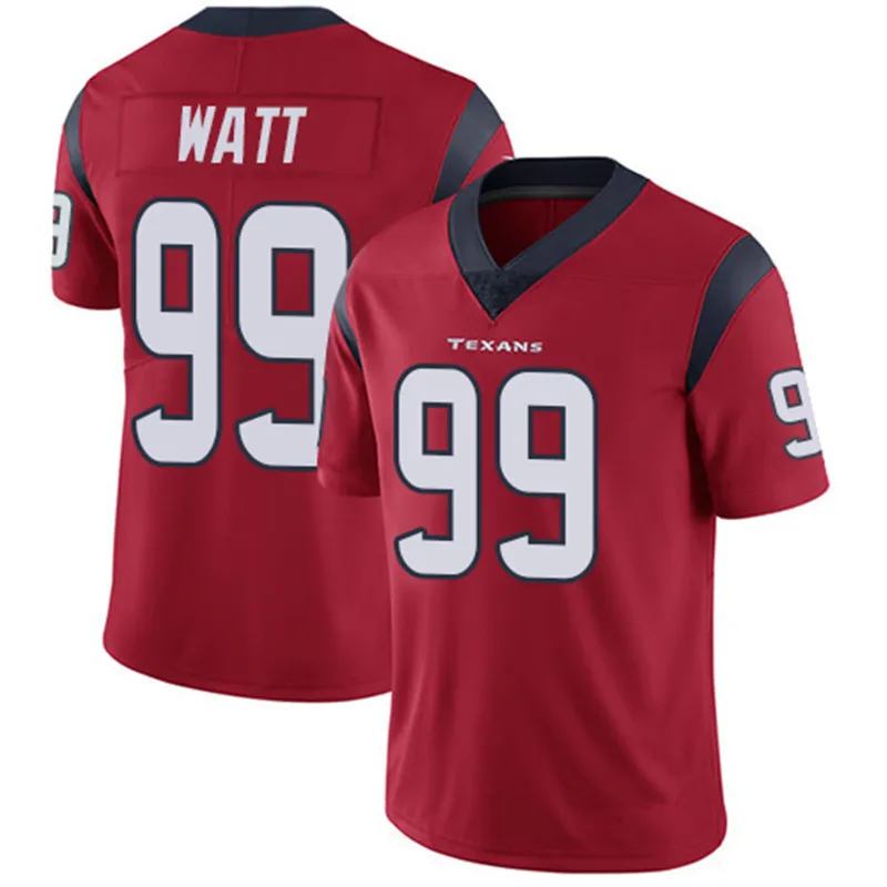 
Custom Wholesale Sublimated High density Deshaun Watson 4# DeAndre Hopkins 10# J.J. Watt 99# American football jersey 