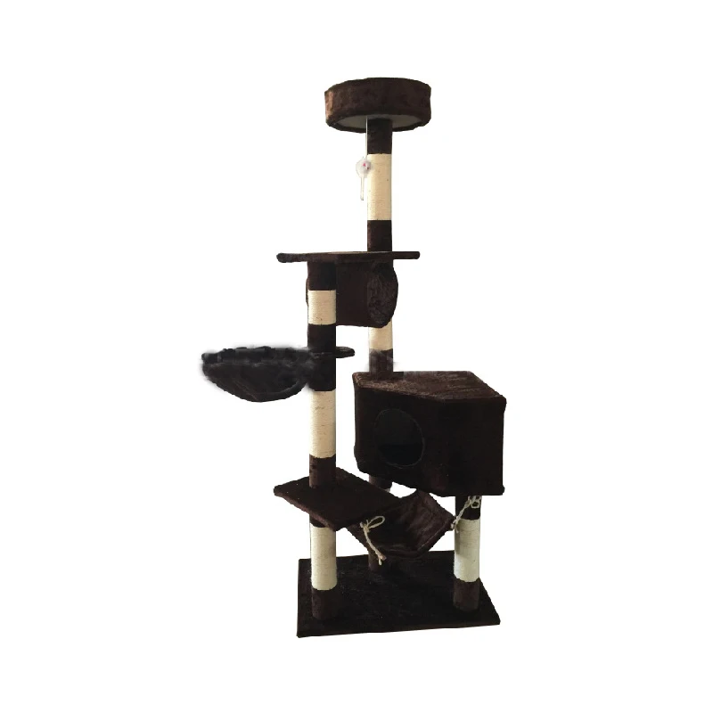 Игровой центр для домашних животных OEM, котенок, котенок, подставка для отдыха, мебель для дома с когтеточкой, гамак, туннельная корзина