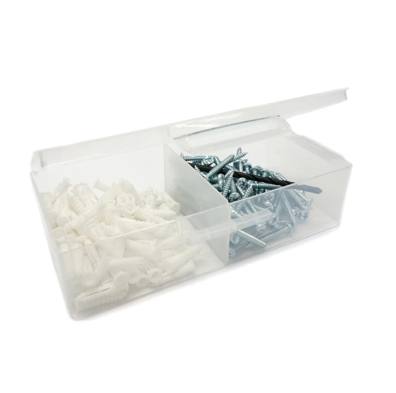 Unirisen Customization Super Ribbed Plastic Anchors Kit Plastic Drywall Anchors Wall Plug Screw Anchor Set