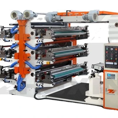 2022 zhuxin brand high speed 4 color flexo printing machine