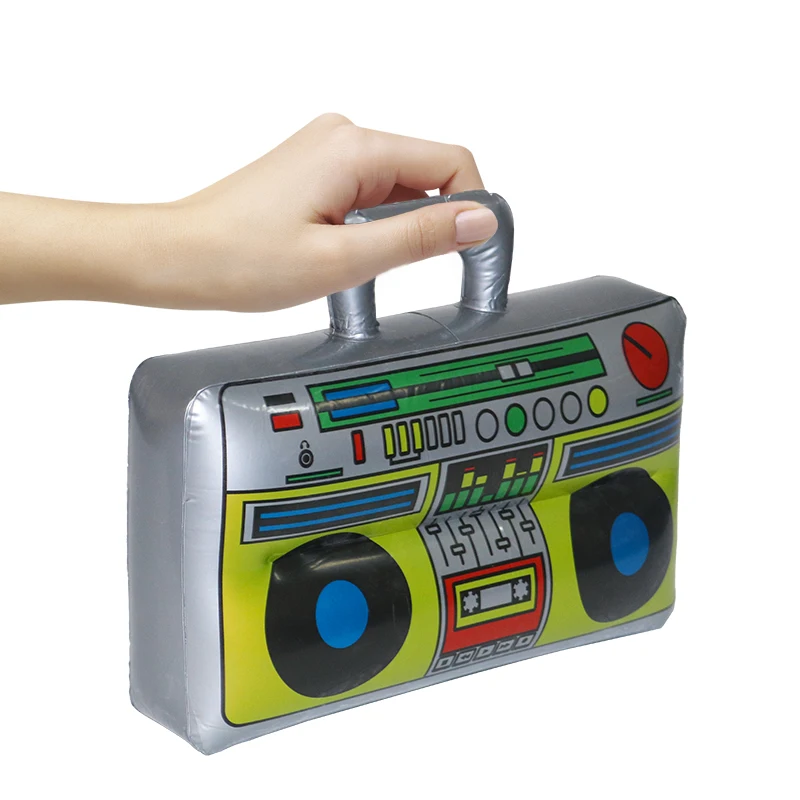 Inflatable Retro Radio Boombox Unisex 80s 90s Party Decorations Distinct Adornment Inflatable Toys