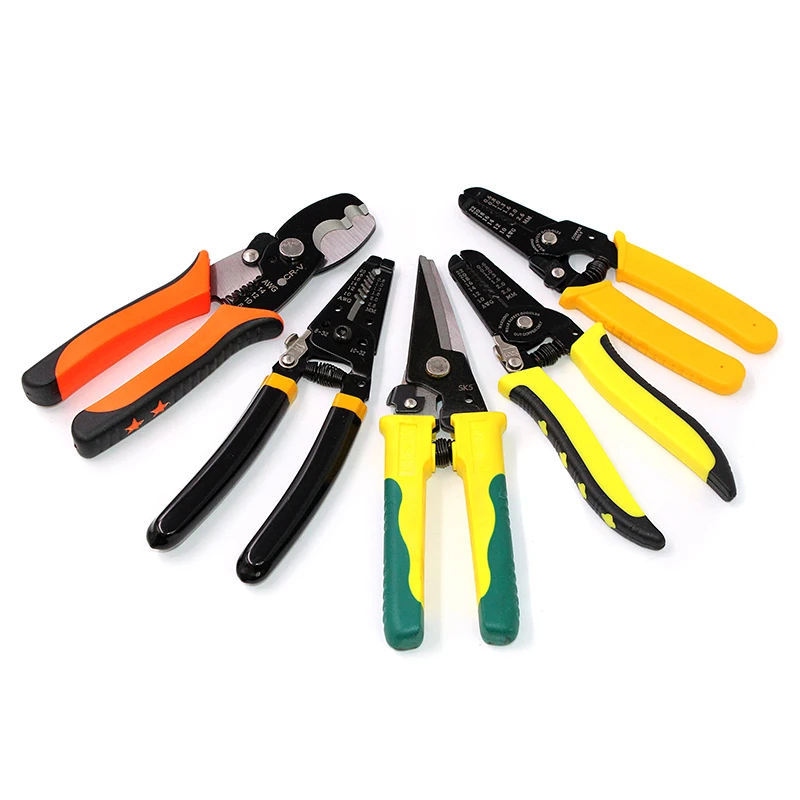 ручные инструменты для снятия и зачистки изоляции кабеля обжимные клещи электрика плоскогубцы для снятия изоляции