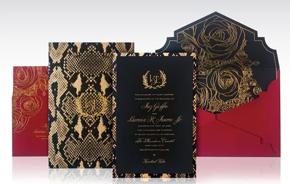 Luxury Design Wedding Invitation Card Custom Printed Photos Place Muslim for Reception Wedding Reception Tarjeta De Boda