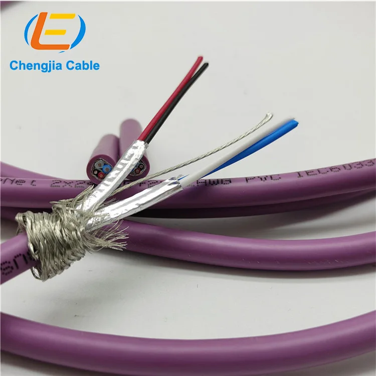 PVC  shielded cable CC-Link 3-core stranded industrial bus cable Copper Conductor Wires Electrical Equipment bus Cable
