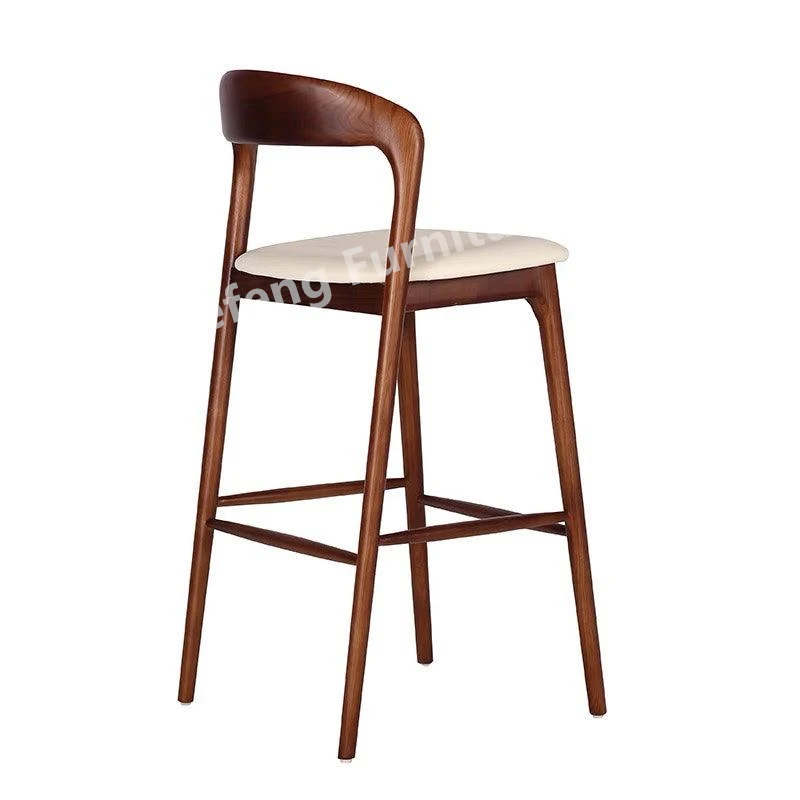 American Country Style Ash Wooden Frame Neva Chair Dwg Restaurant Commercial Furniture Neva Bar Chair
