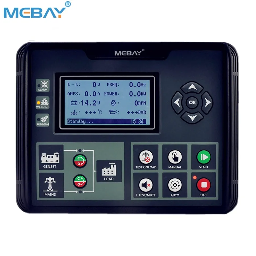 Mebay Генератор контроллер DC52D MK2 монитор USB порт AMF