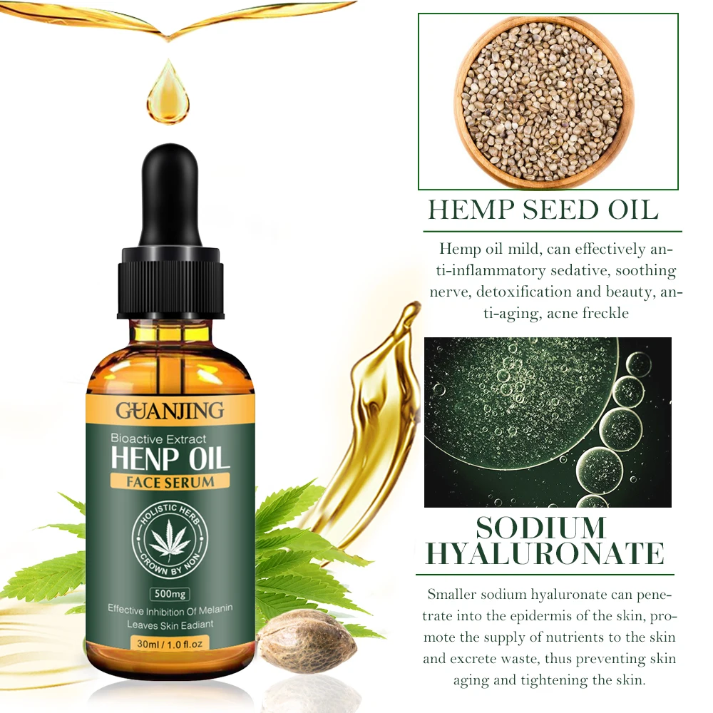 
Private Label Natural Organic Hemp Seed Herbal Extract Facial Essential Oil Pure Cbd Hemp Oil 30Ml 