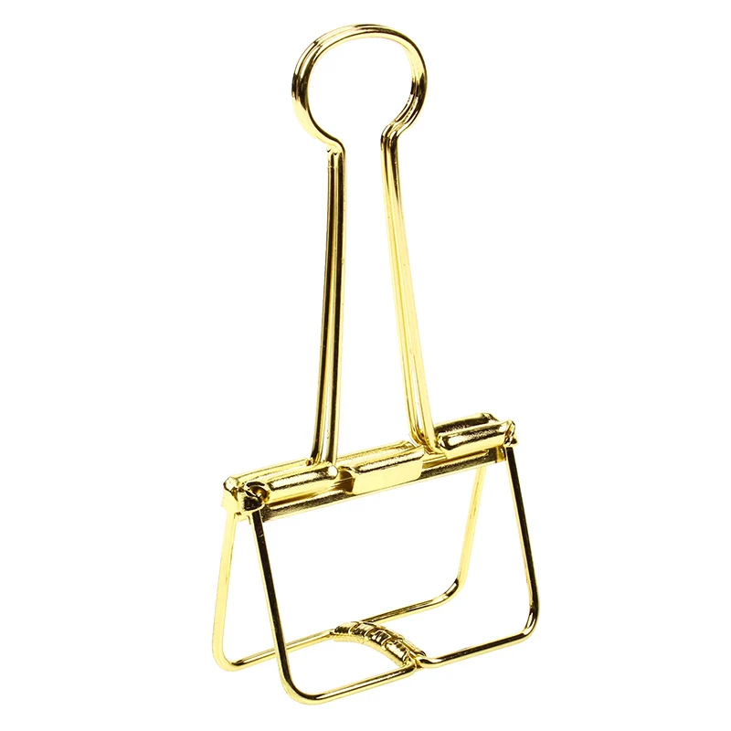 Wholesale Factory Price Rose Gold Black Metal 19mm Binder Clips Paper Clip