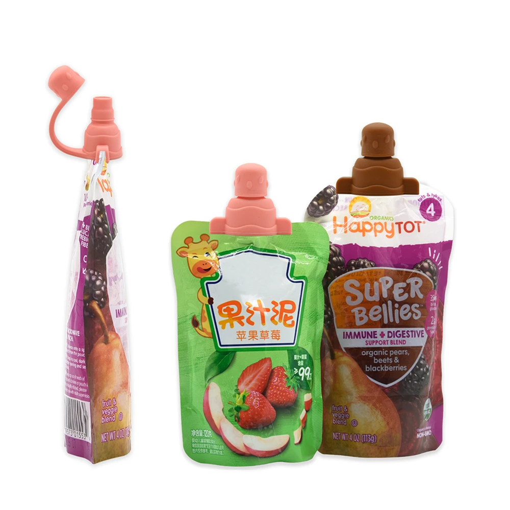 Силиконовый мешочек Yummy Сжимаемый носик Мягкий пищевой для выпечки многоразовый закусок детского питания верхний адаптер