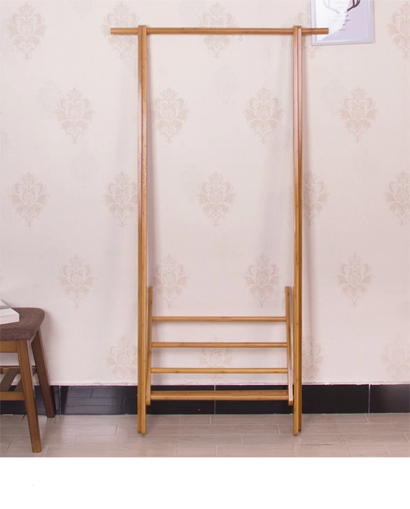 
Dreamve Wood Coat Rack With Shelf Entryway Coat Shoe Rack Bamboo 