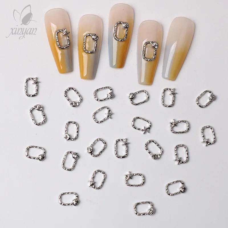 Photo Frame Metal Shell Alloy Nail Jewelry