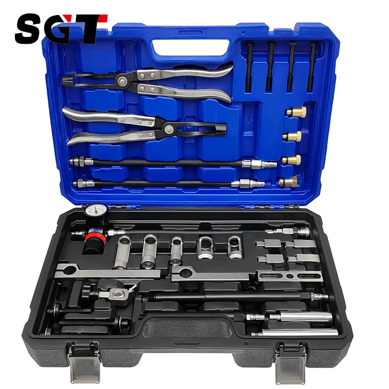 Universal Engine Cylinder Head Valve Oil Seal Tool pneumatic Valve Spring Compressor set