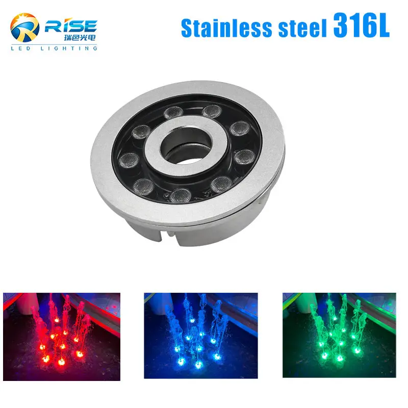 outdoor IP68 Waterproof dmx landscape dancing Rgb Submersible Dry Water Jet Fountains LED Underwater Light For Fountains
