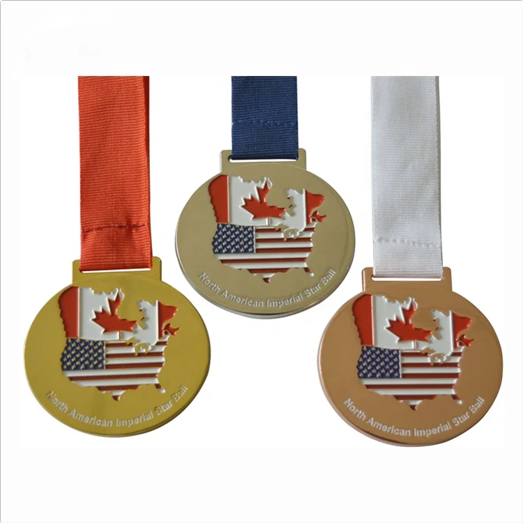 shiny gold silver copper medal manufacturers