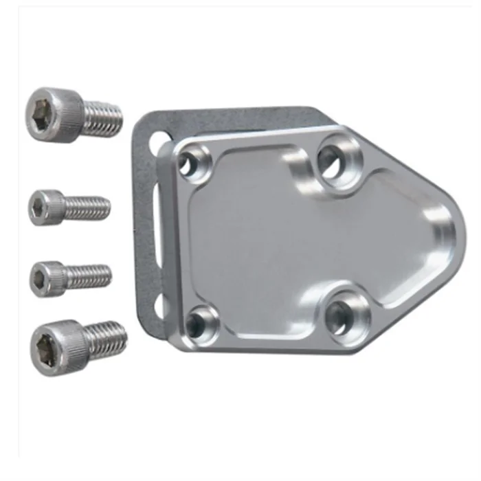 CNC Алюминиевый прозрачный анодированный Малый блок топливный насос блочная пластина защитная крышка с гвоздиком для автомобиля