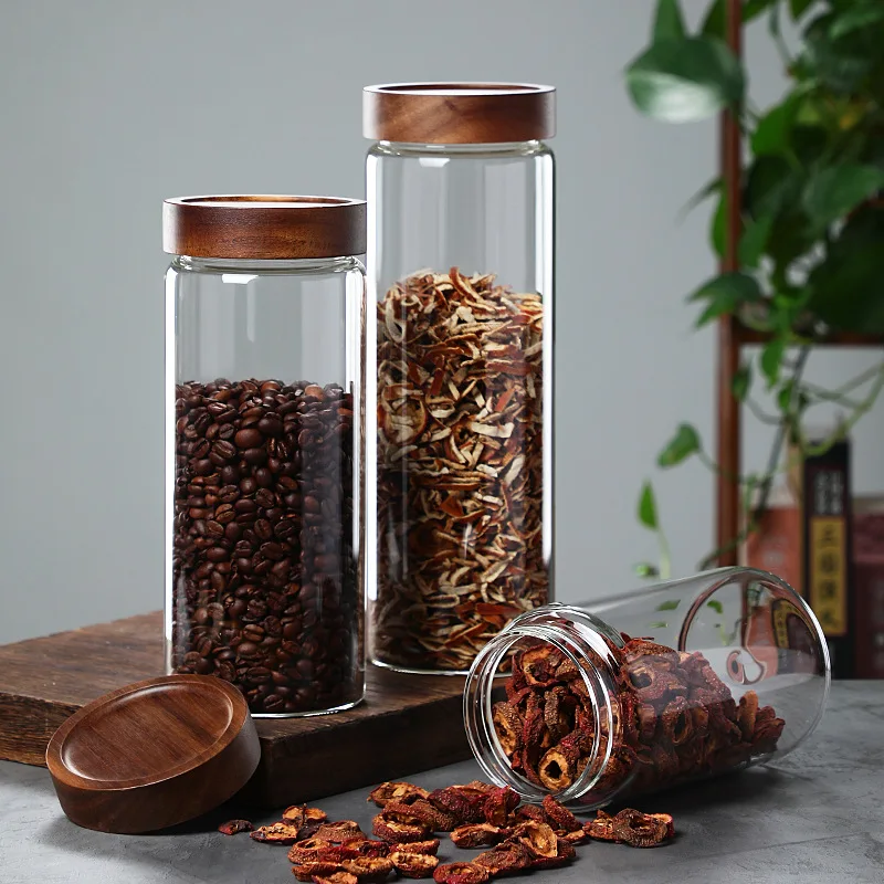 Borosilicate Glass Food Storage Jar Airtight Container Glass Food Honey Cookie Storage Glas Jar with Lids
