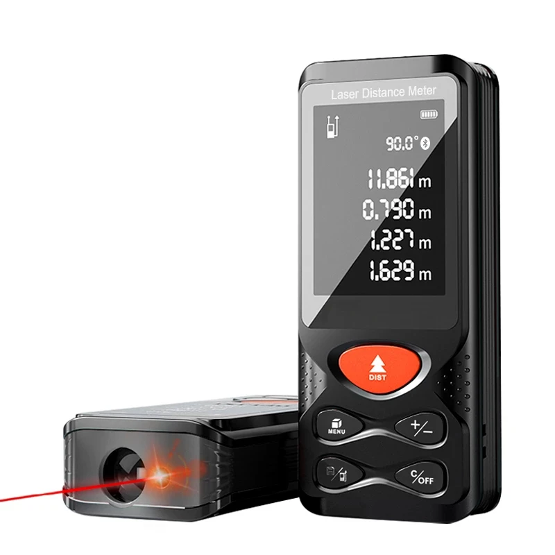 Laser Distance Meter Tilt Level Measure Tape Laser Ruler Digital Handheld Rangefinders 50M 120M Electronic Bubbles