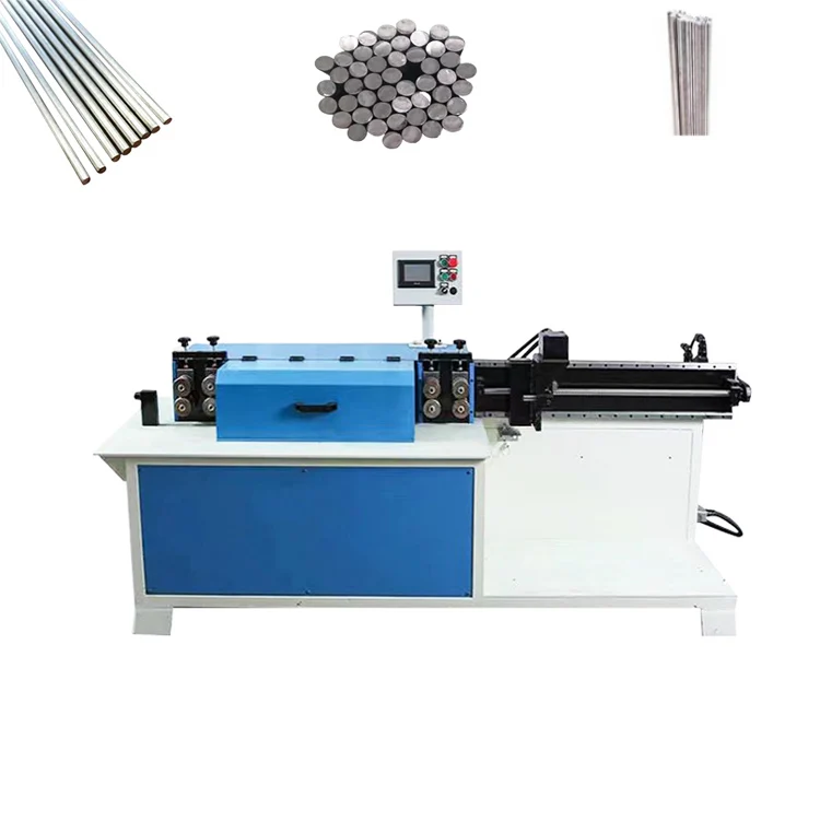 Automatic CNC mechanical steel wire Bar Straightening and Cutting Machine wire rod straightener and cutter