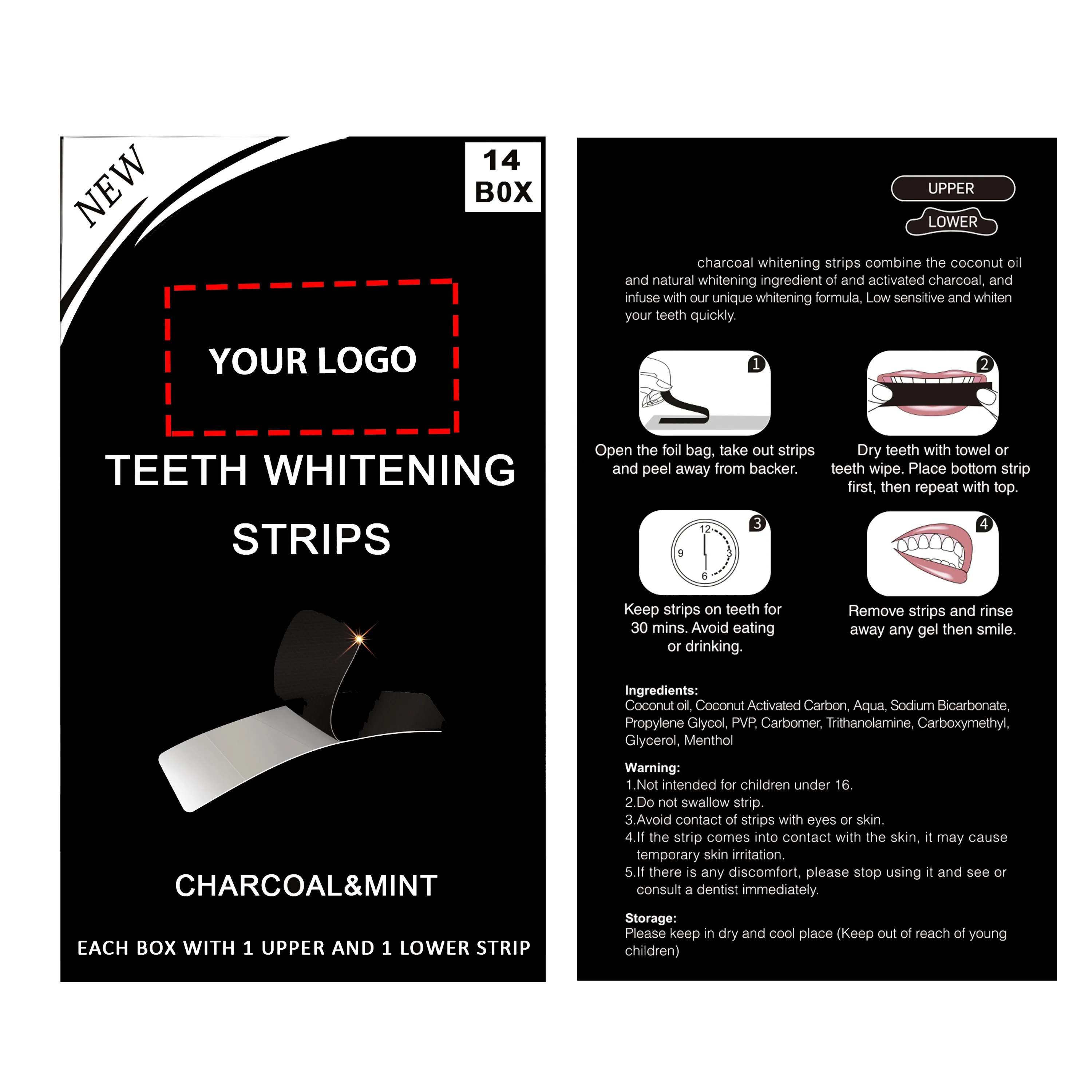 Stain Removal Oral Hygiene Clean Bleaching Dental Tool 7Pair Advanced Teeth Whitening Strips