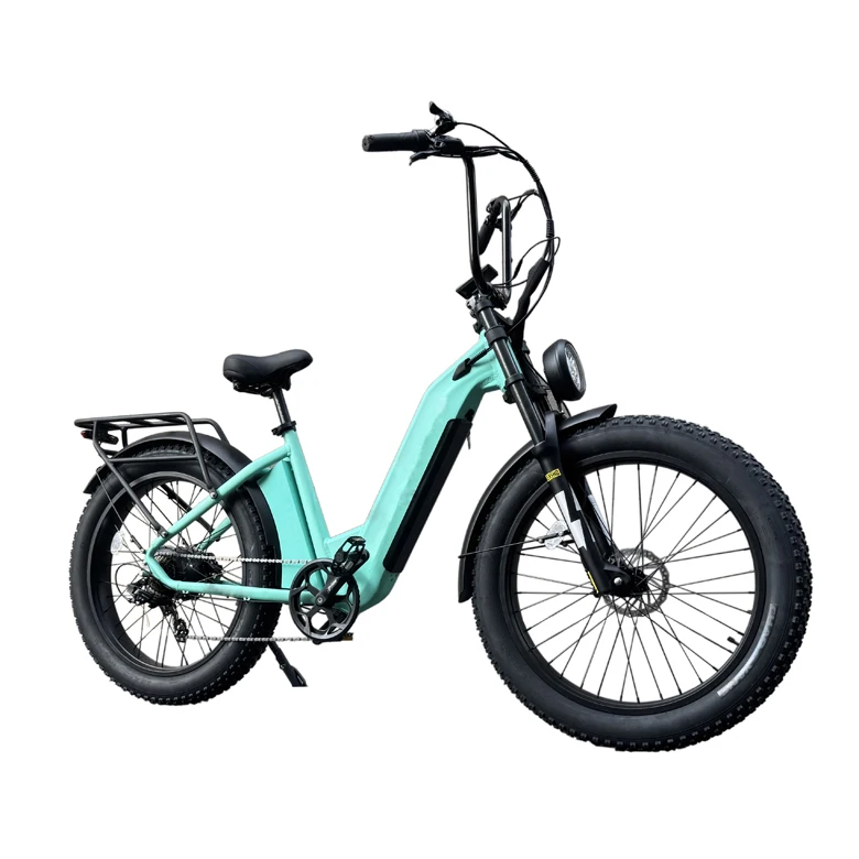 52V 750W 1000W Motor 20Ah Battery Retro Vintage harley Ebike Land Sand Beach Cruiser Road Fat Tire Electric E Bicycle Bike