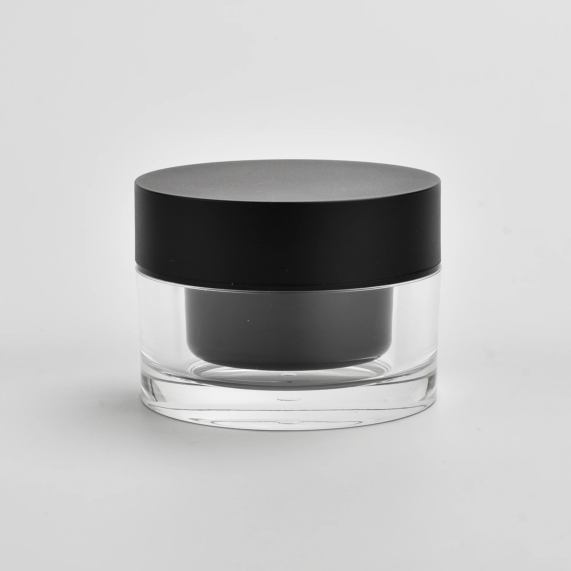 Emballage cosmetique Creme de soin pour la peau pot rond en plastique acrylique