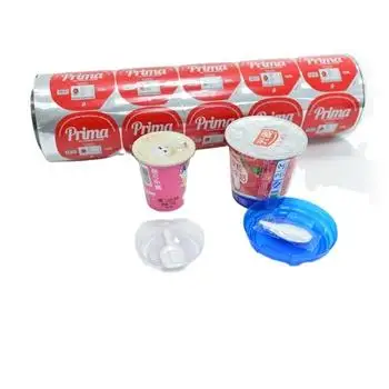 Customized aluminum foil sealing cover and aluminum foil composite film lids roll for cups packaging