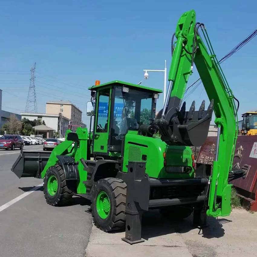 free shipping chinese mini backhoe loader 4x4 compact tractor with loader and backhoe
