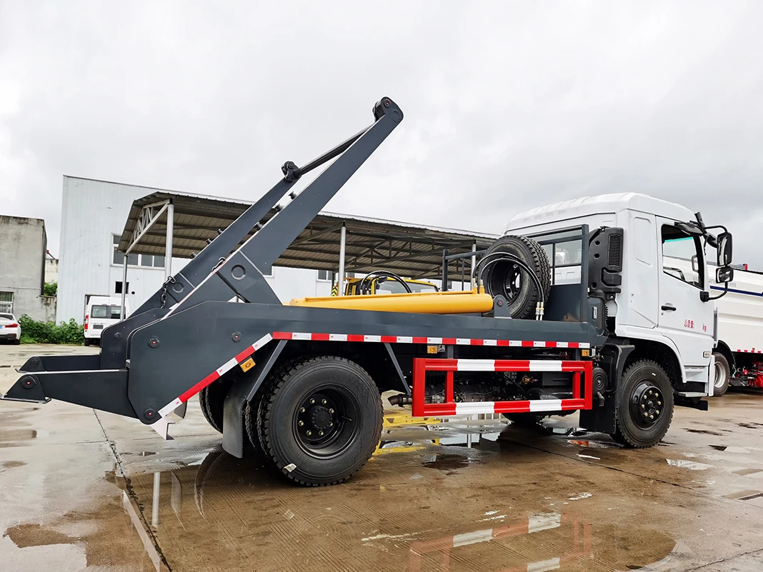 Dongfeng Dfac 8m3 10m3 Arm Roll Garbage Truck 4x2 Swing Arm Waste Truck for Sale