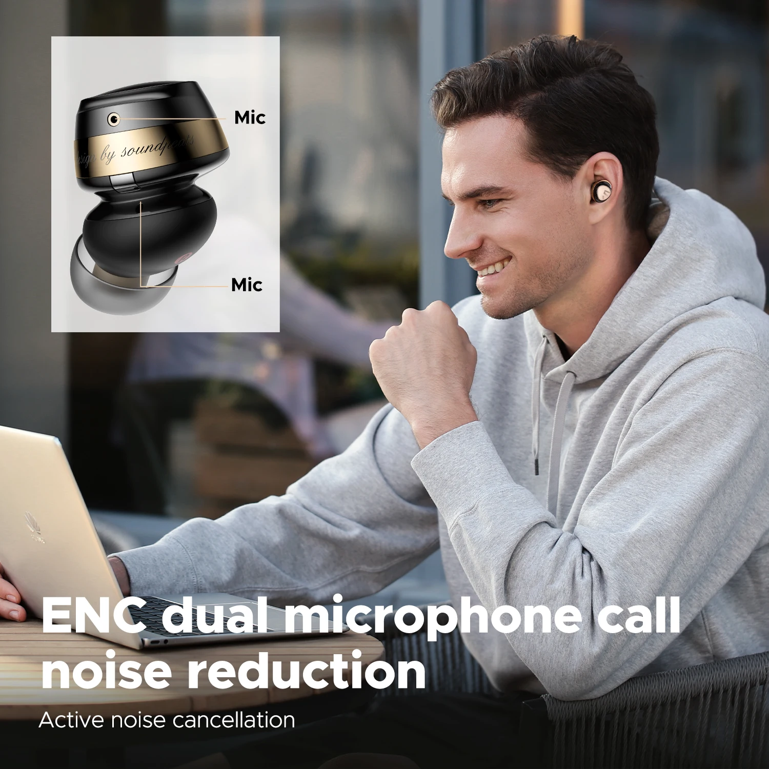SoundPEATS Opera 05 LDAC with Hi-Fi Audio  Easy Connect & Standardized Touch Control Adjustable Sound Effects  Wireless Earbuds