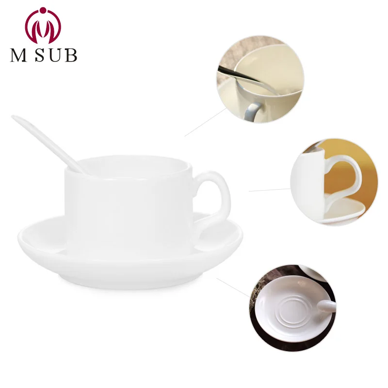 
ceramic custom production small espresso cup 4oz sublimation printing coffee cup set 
