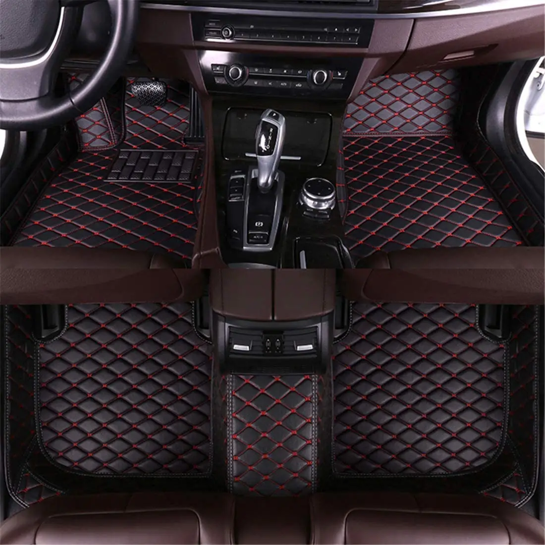 Muchkey Eco Friendly Luxury Leather Car Mats for KIA Forte 2018 Interior Accessories Car Floor Mats