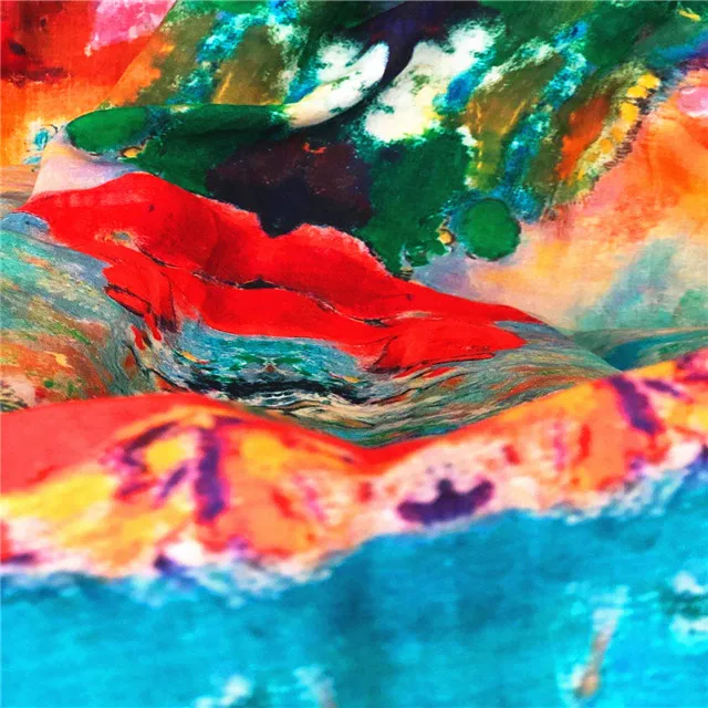 
2020 nice ramie tencel digital printing fabric 