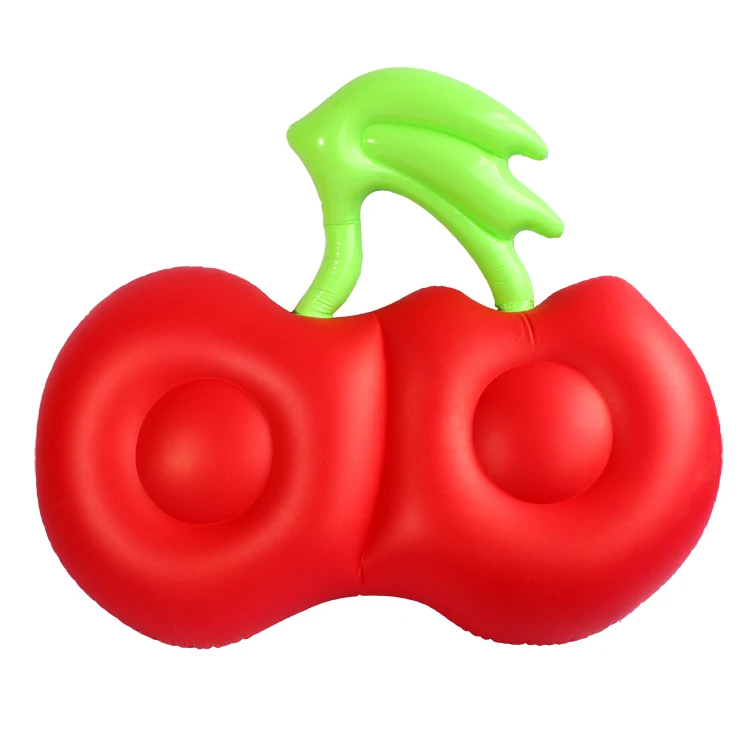 Custom Logo Big Size Inflatable Raft Red Cherry For Team Building Inflatable Float Cherry Inflatable Floating Island Float