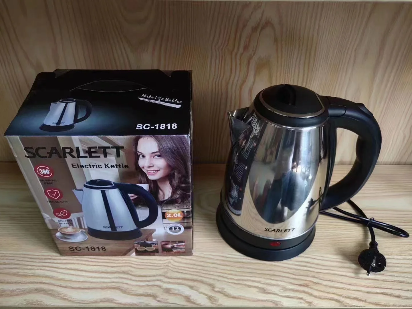 2L Home appliance kitchen stainless steel large capacity electric kelttle