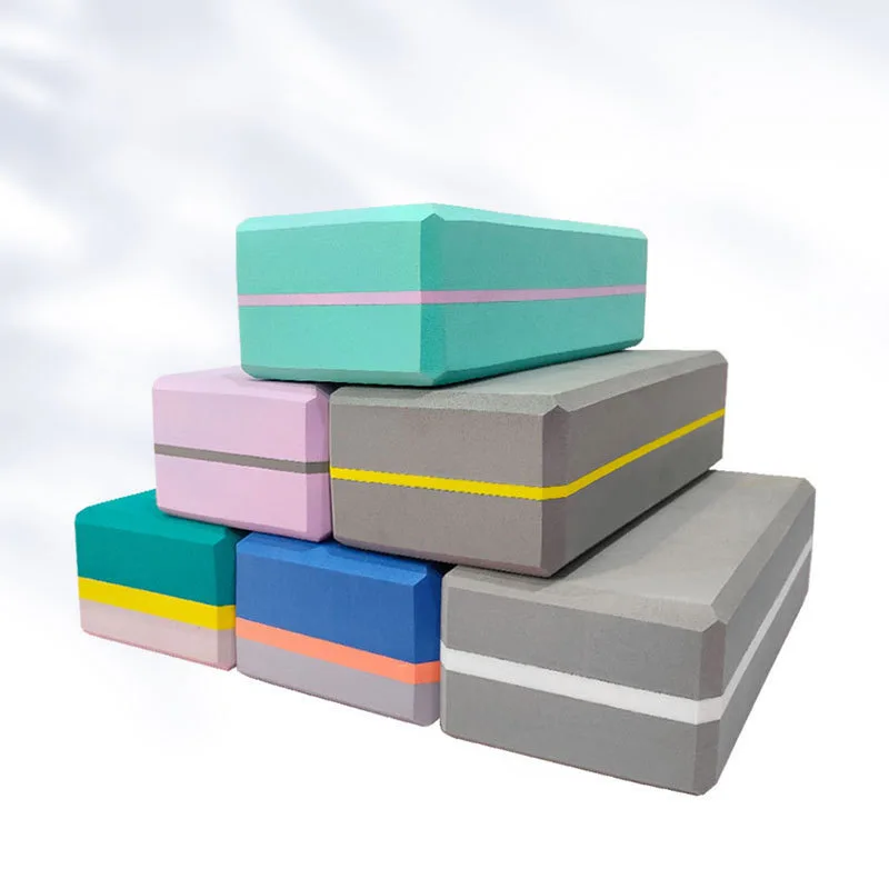 Upgrade Logo Printed High Quality Massage Eva Material Black Yoga Blocks