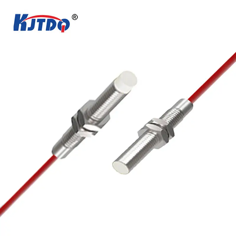 KJT High Temperature Cylindrical Type Connector Cable Inductive Proximity Position Sensors Inductance Switch