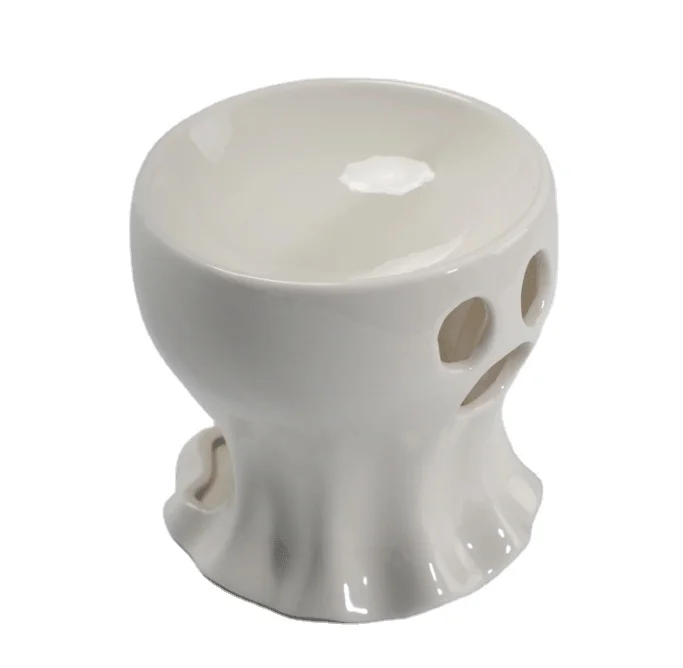 Halloween incense burner,White Ghost Ceramic Melts Burner Halloween Ghost Candle Wax Warmer