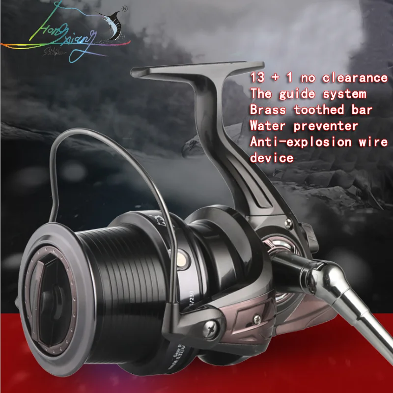 13+1BB 13 Ball LJ3000-9000 Bearings Fishing Reels Super Big Sea Fishing Wheel High Speed 4.11:1 Metal Spinning Reel Fish Tools