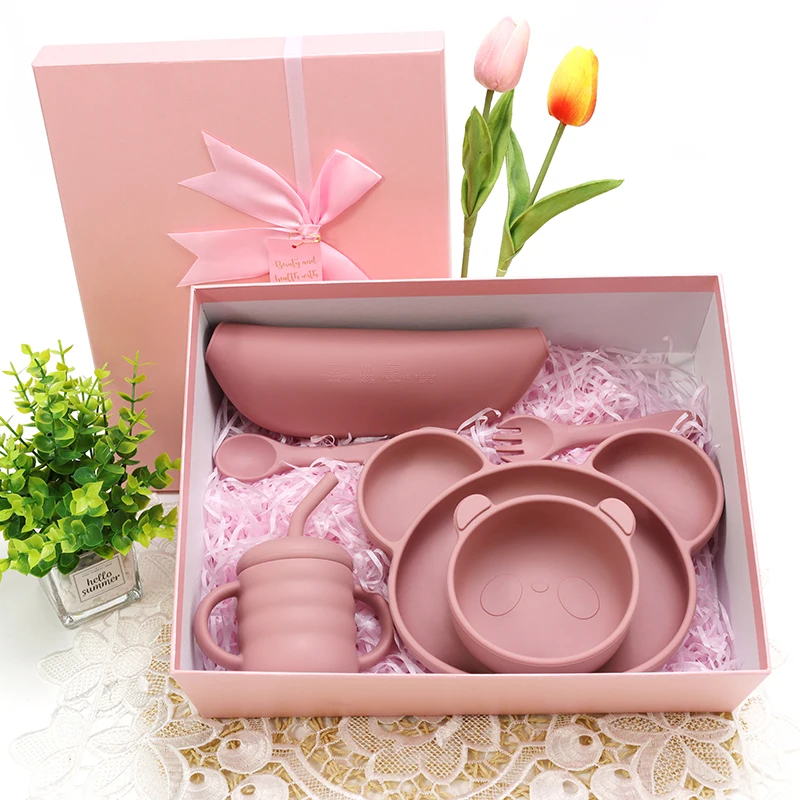 Baby Non-Slip Suction Cup Weaning Baby Feeding Set