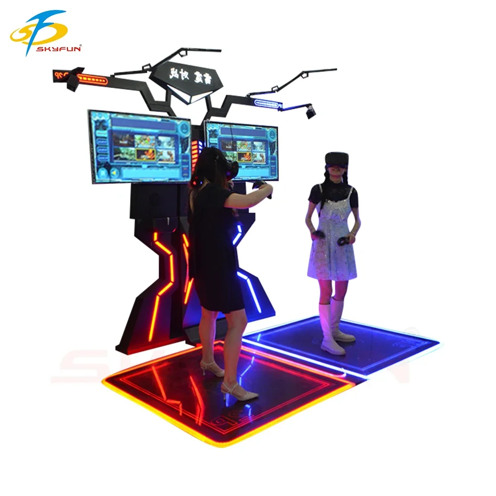 Аркада Виртуальная реальность танцевальный музыкальный симулятор VR Walk платформа 2 игроков стрельба боевой игры