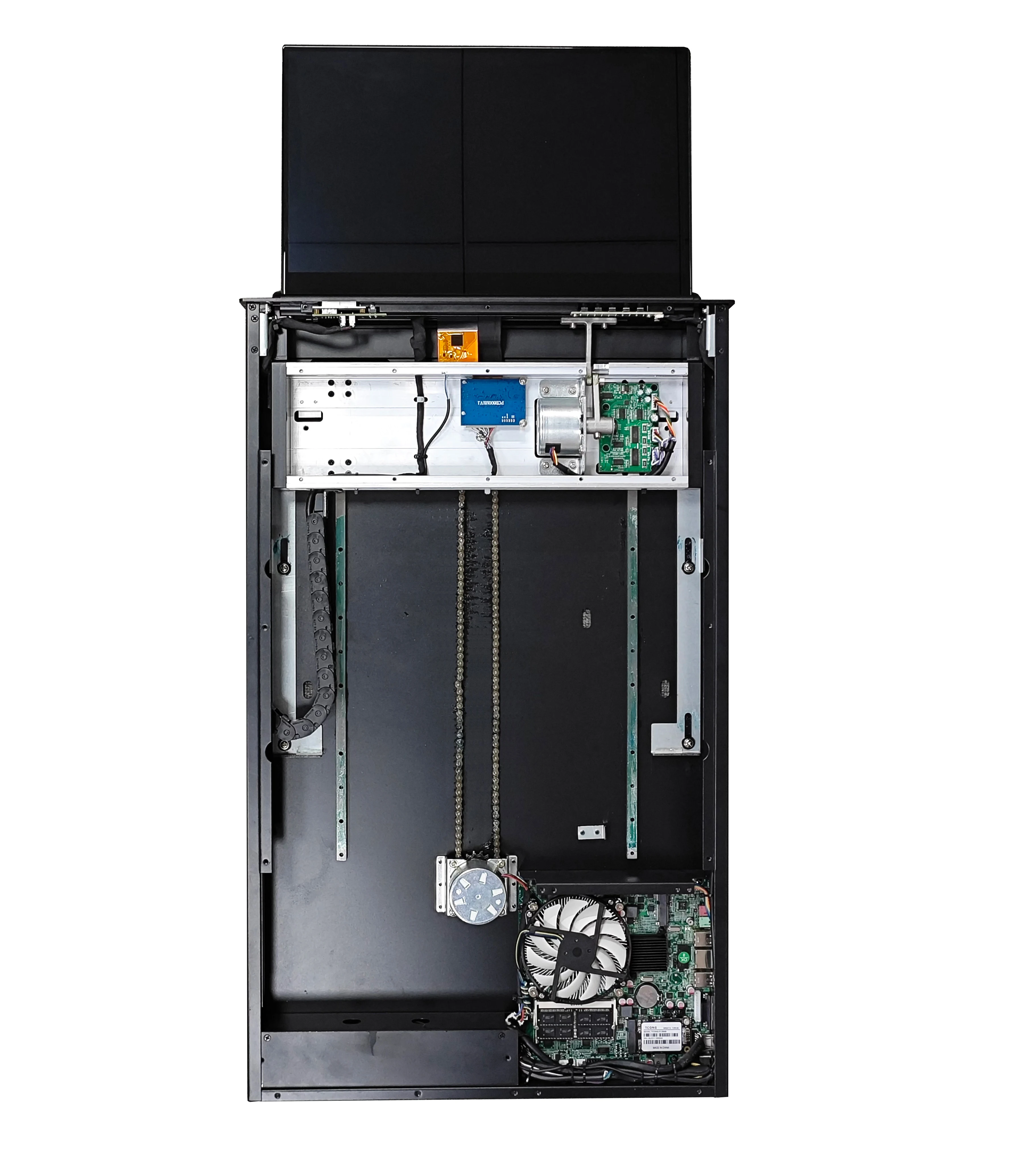 Lift Monitor Build In 18.5 Genuine Screen Lifter Lift Mechanism Monitor Retractable Pop Up Tv Desk Paperless Conference System