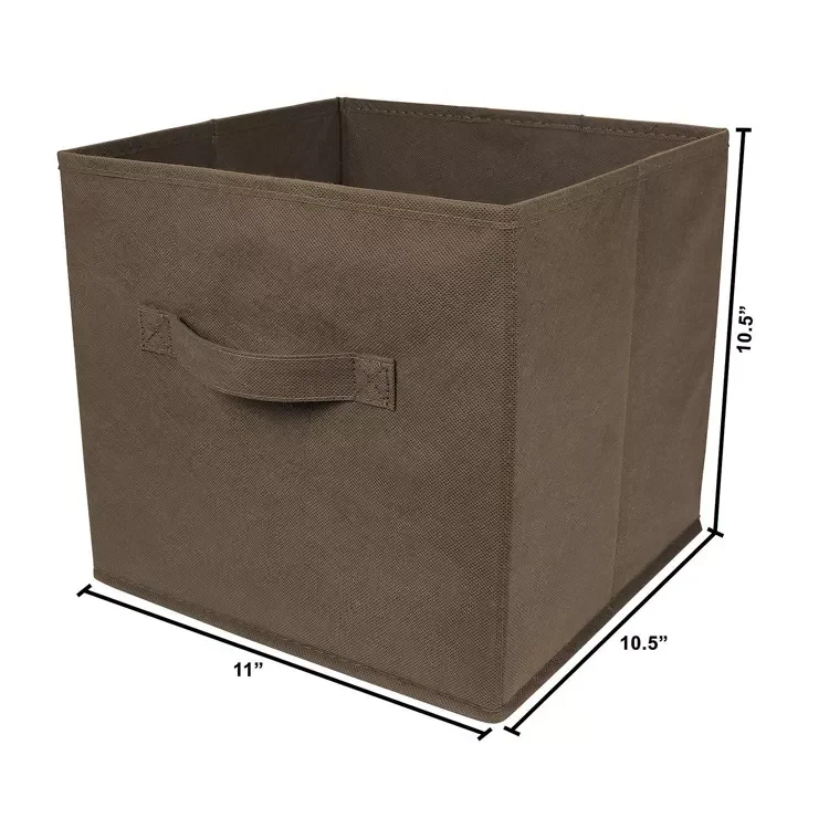 Высококачественные складные корзины-кубики в современном стиле, коробка для хранения одежды среднего размера из нетканого материала