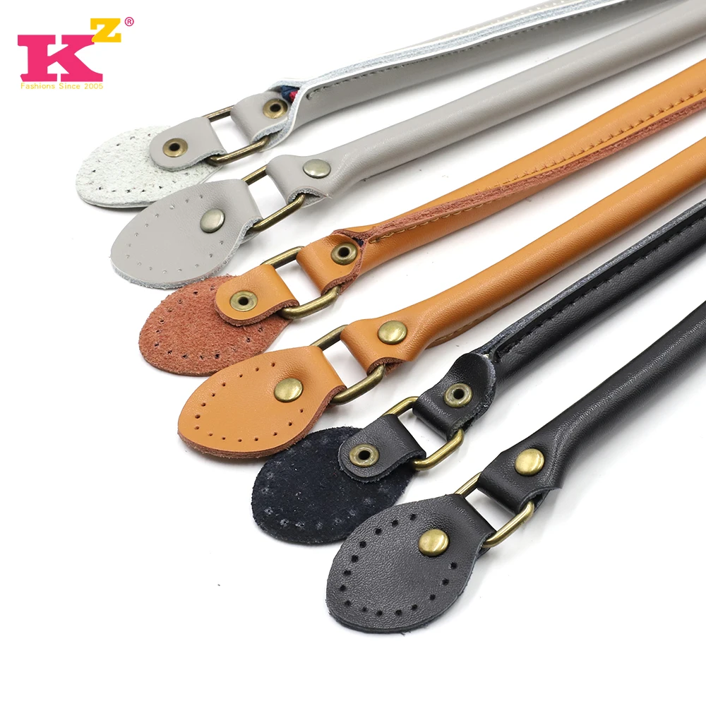 2Pcs/Pair 60cm High Quality Split Leather Bag Handles for Bag accessories Bag Handle