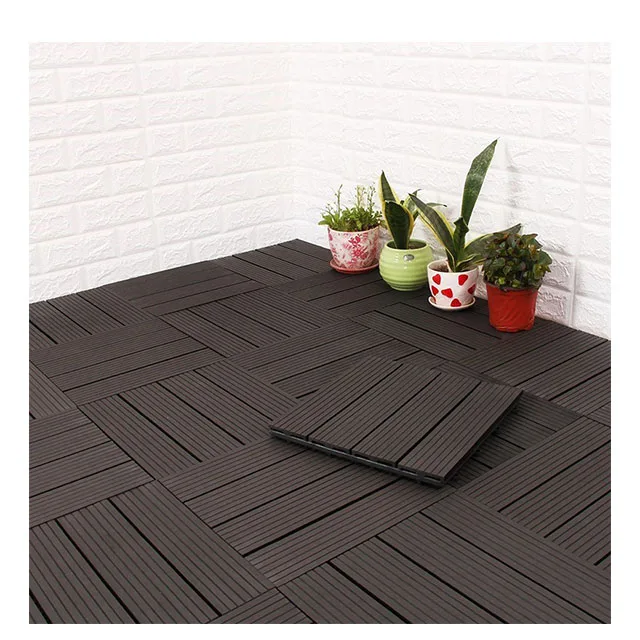 Synthetic Decking Wood Interlocking Decking Tiles for outdoor floors/garden pavement/ patio