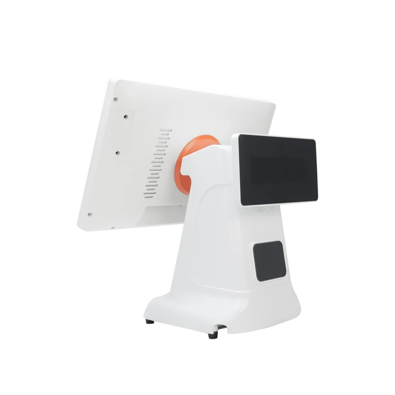 Dual screen Touch POS machine with customer display 15.6 inch cash register terminal retail restaurant POS system with printer