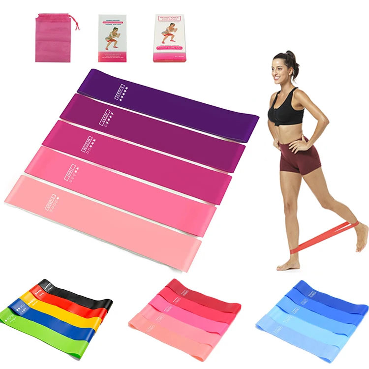 Durable Latex Resistance Bands Fitness Exercise Gym with Customize Logo Fitness Resistance Bands