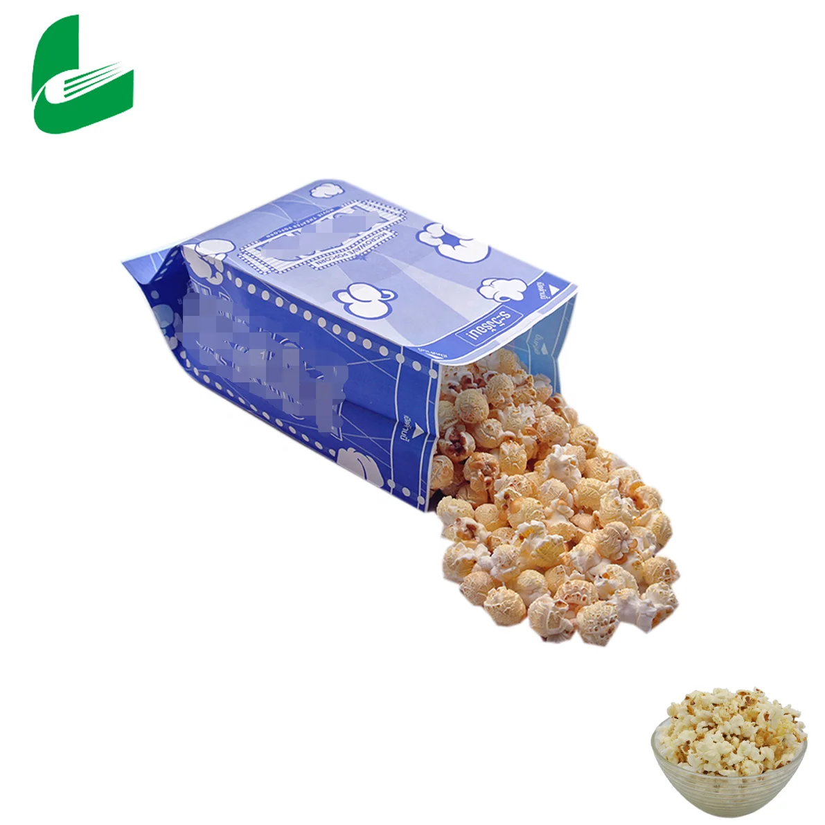 Jinan Huafeng printing food grade greaseproof biodegradable food grade kraft paper microwave popcorn paper bag